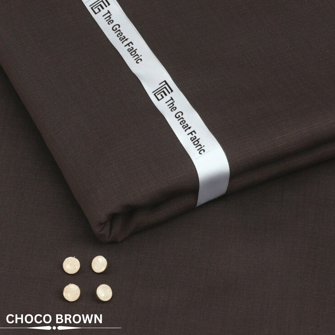 CHOCO BROWN SUPER DINAR ( WASH AND WEAR)