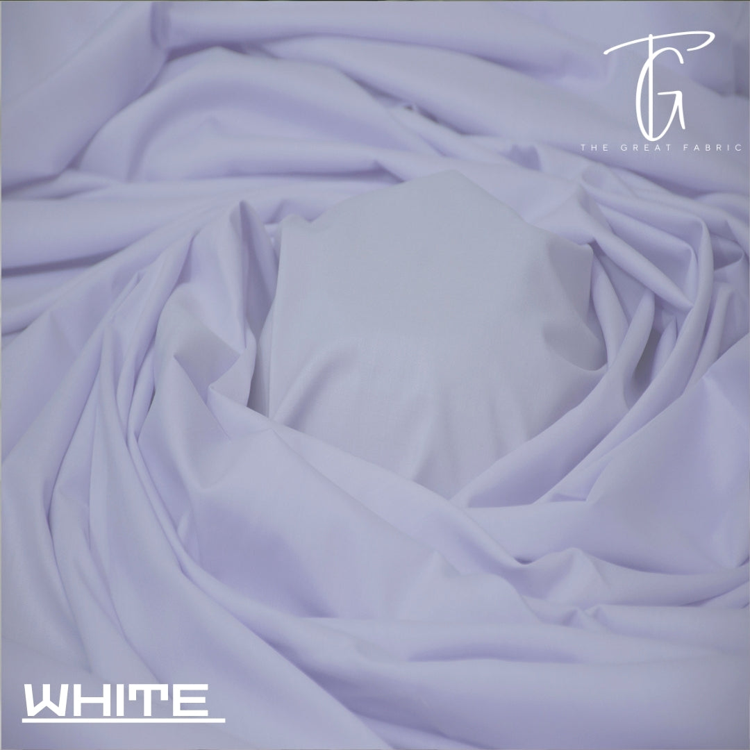 WHITE  MUSHQ (WASH AND WEAR)